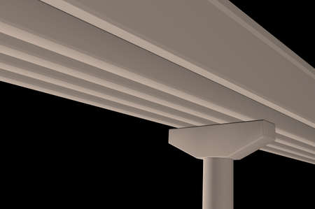 metro train pillar 3d illustrationの写真素材