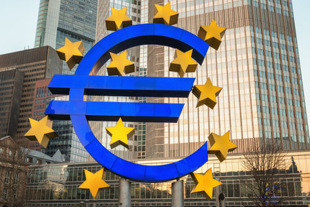 Euro Sign Frankfurt am Main, Germany