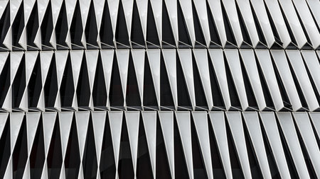 Architectural Detail of a Modern Facadeのeditorial素材