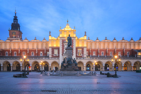 Old City of Krakow in the morningのeditorial素材