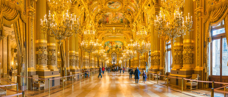 Paris, France - October 24, 2014: Interior of the Paris Opera - France