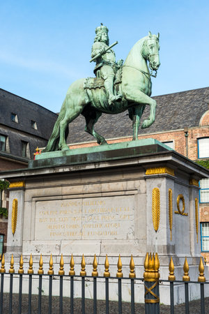 Beautiful Oldtown of Dusseldorf, Germanyのeditorial素材