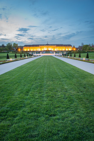 Ludwigsburg, Germany- April 7, 2014: The Palace of Ludwigsburg, near Stuttgart is one of Germanys largest Baroque palaces.のeditorial素材
