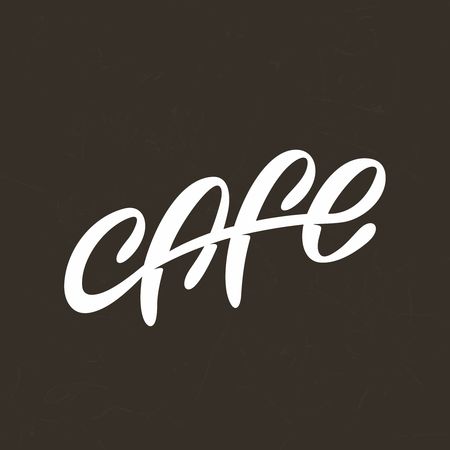 Modern vector professional sign logo cafe lettering.のイラスト素材