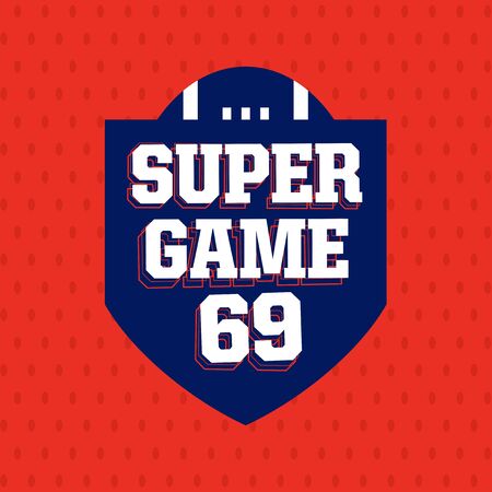 Modern professional american football for sport team.のイラスト素材