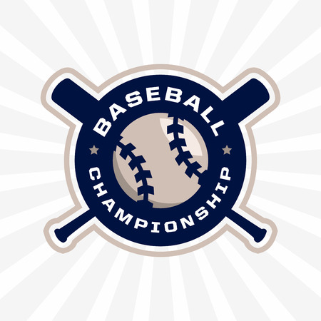 modern professional emblem for baseball game tournament.のイラスト素材