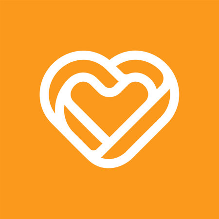 Modern professional icon heart in medical theme.のイラスト素材
