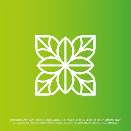 Modern professional logo in the form of an ornament.のイラスト素材