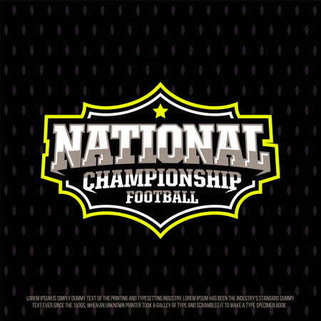 Modern professional emblem - logo, for the tournament on American football.のイラスト素材