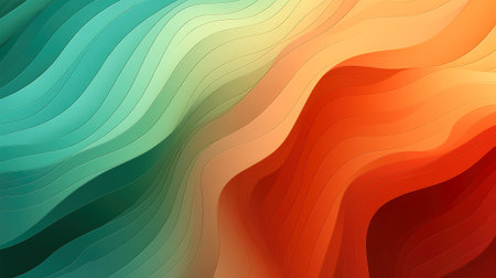 Abstract wavy background with smooth lines. Vector illustration for your designの素材