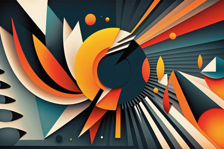 Abstract 3d background. Futuristic technology style. Vector illustration.の素材