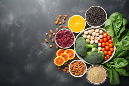 Healthy food clean eating selection. Super food clean eating selection.の素材