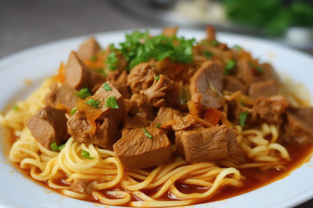 Kazakh Beshbarmak Boiled meat noodlesの素材