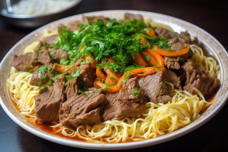 Kazakh Beshbarmak Boiled meat noodlesの素材