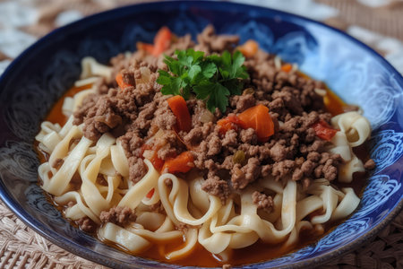 Kazakh Beshbarmak Boiled meat noodleの素材
