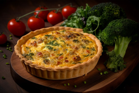 homemade dish of quicheの素材