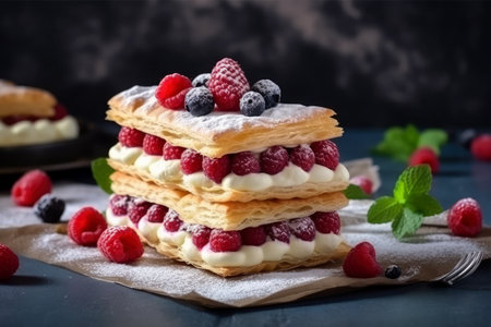 Mille Feuilles old school French pastryの素材