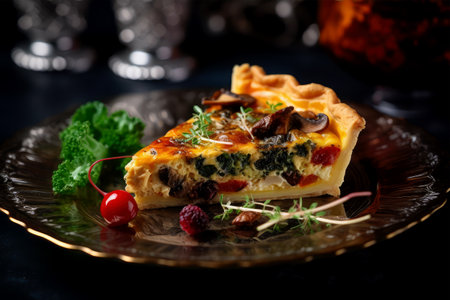 quiche in luxury dishの素材