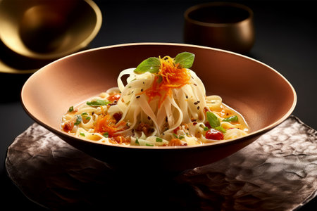 pasta in luxury dishの素材