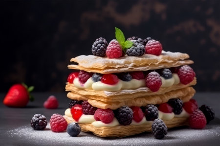 Mille Feuilles old school French pastryの素材