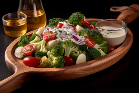 Vegetable Salad with cream sauceの素材