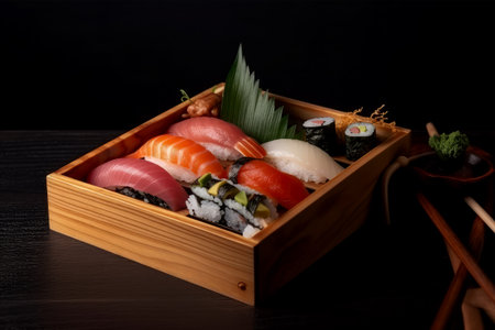 all sushi in woodenの素材