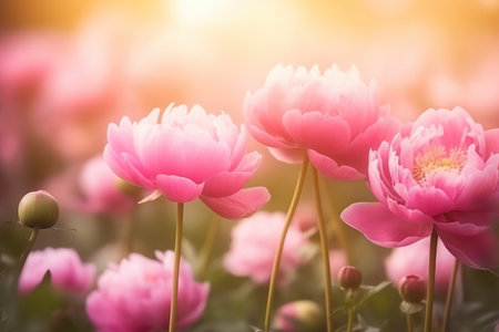 beautiful flowers on backgroundの素材