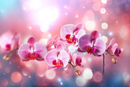 beautiful flowers on backgroundの素材