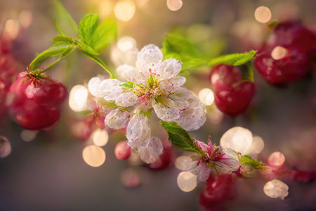 beautiful flowers on backgroundの素材