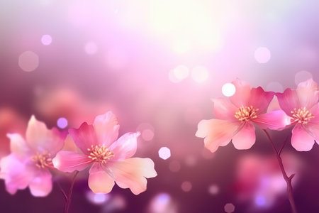 beautiful flowers on backgroundの素材