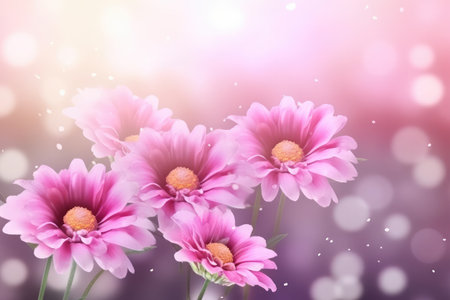 beautiful flowers on backgroundの素材