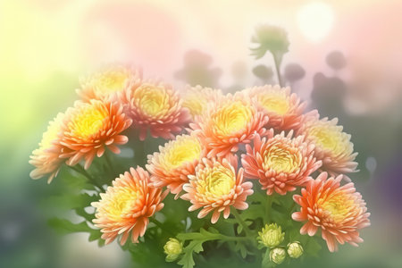 beautiful flowers on backgroundの素材