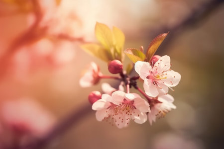 beautiful flowers on backgroundの素材