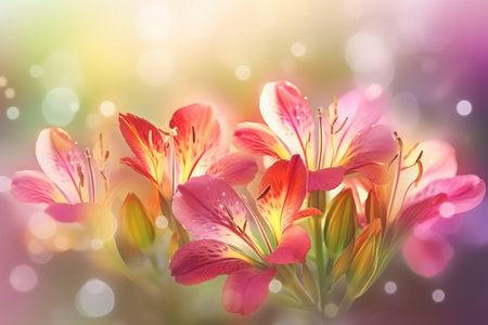 beautiful flowers on backgroundの素材