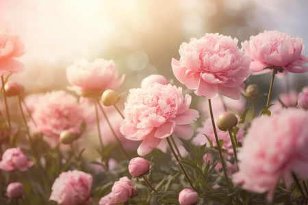 beautiful flowers on backgroundの素材