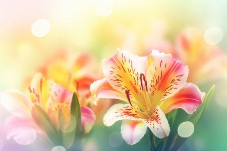 beautiful flowers on backgroundの素材