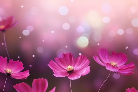 beautiful flowers on backgroundの素材