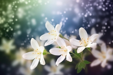 beautiful flowers on backgroundの素材