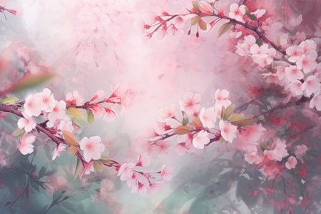 beautiful flowers on backgroundの素材