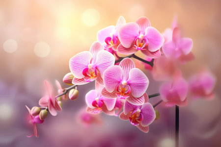 beautiful flowers on backgroundの素材