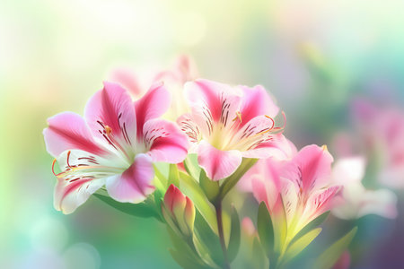 beautiful flowers on backgroundの素材