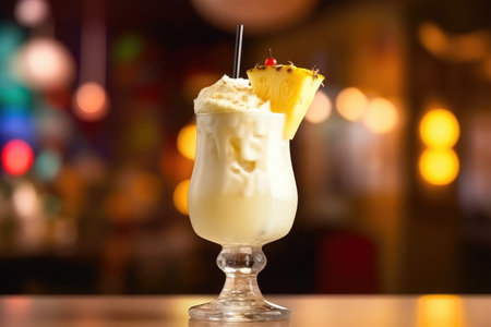 cocktail in the bar on the background of the night club.の素材