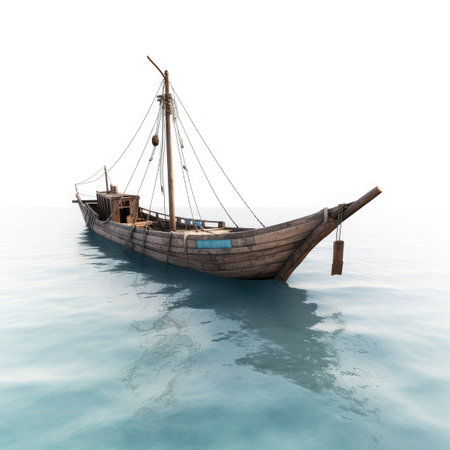 boat in the seaの素材