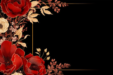 beautiful flowers design on backgroundの素材