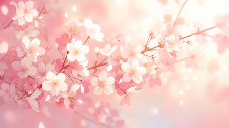 flowers pattern on backgroundの素材