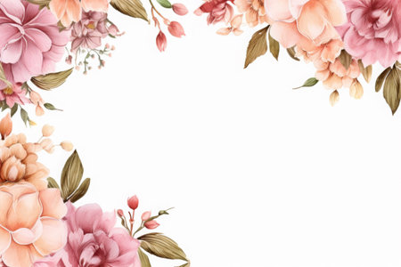 beautiful flowers design on backgroundの素材