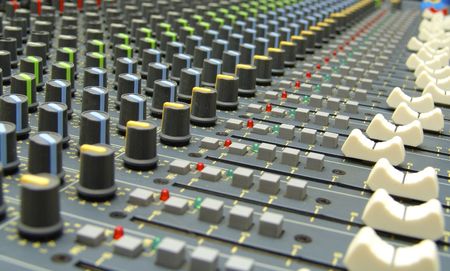 console de mixage audio / Audio mixing console