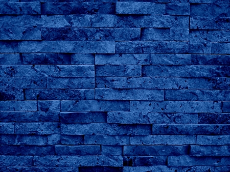 Natural stone wall. Dark blue . の素材