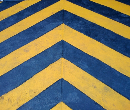 Slope sign on the floor. の素材