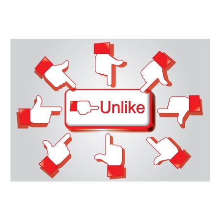 Unlikeのイラスト素材
